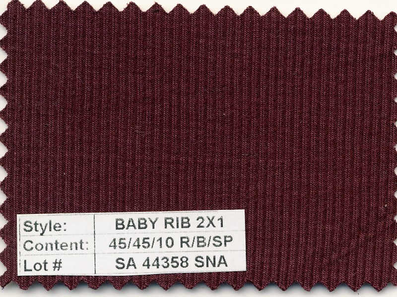 Baby Rib 2x1 Rayon Spandex